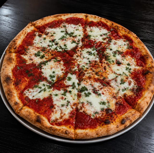 Extra Large Margherita Pizza.